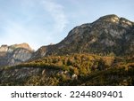 Walenstadt region, Saint Gallen, Switzerland, October 29, 2022 Majestic mountain scenery on a sunny day