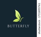Butterfly With Leaf Logo Design ...