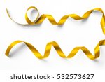 gold satin ribbon metallic... | Shutterstock . vector #532573627