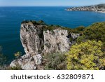 landscape of   of Gaeta, with Pontine islands, Italy