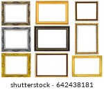 isolated collection frame on... | Shutterstock . vector #642438181