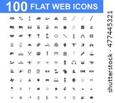 100 icon set. concept... | Shutterstock . vector #477445321