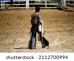 Saddlebronc Rodeo Cowboy Rider...