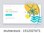 vacation ideas landing page... | Shutterstock .eps vector #1512327671