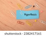 Small photo of A hypothesis is a testable statement or educated guess that serves as the basis for scientific investigation or research and essential part of the scientific method