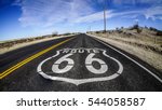 U.s. Route 66 Highway  With...