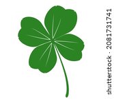 Green Clover Leaf Icon Isolated ...