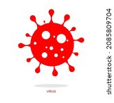virus icon. corona virus... | Shutterstock .eps vector #2085809704