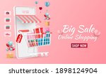 happy valentines day. big sale... | Shutterstock .eps vector #1898124904