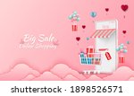 happy valentines day. big sale... | Shutterstock .eps vector #1898526571