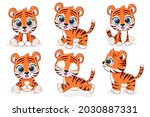 A Collection Of 6 Cute Tiger...