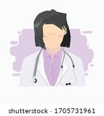 faceless female avatar doctor... | Shutterstock .eps vector #1705731961