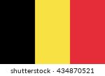 vector flags of belgium  | Shutterstock .eps vector #434870521