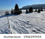 Rural landscape of Baie-Saint-Paul in winter