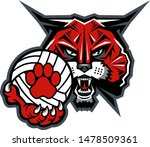 wildcat volleyball team mascot... | Shutterstock .eps vector #1478509361