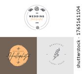 beautiful logotype collection... | Shutterstock . vector #1765161104