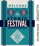 ethnic festival poster.... | Shutterstock .eps vector #280630754