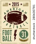 American Football Typographical ...