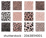 safari   animal print vector... | Shutterstock .eps vector #2063854001