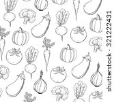 vegetables vector pattern design | Shutterstock .eps vector #321222431