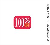 100 offer tag discount vector... | Shutterstock .eps vector #2153912801