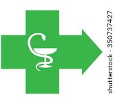 pharmacy symbol with snake and... | Shutterstock .eps vector #350737427