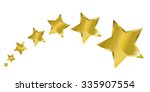 vector illustration gold stars | Shutterstock .eps vector #335907554