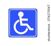 disabled handicap icon | Shutterstock .eps vector #376273567