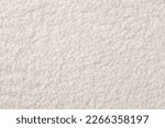 white plush fabric texture background , background pattern of soft warm material