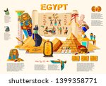 ancient egypt infographic... | Shutterstock .eps vector #1399358771