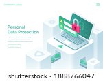 personal data protection... | Shutterstock .eps vector #1888766047
