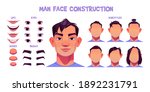 asian man face construction ... | Shutterstock .eps vector #1892231791