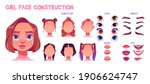 girl face construction  avatar... | Shutterstock .eps vector #1906624747