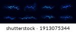 lightning  electric thunderbolt ... | Shutterstock .eps vector #1913075344