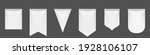 white pennant flags mockup ... | Shutterstock .eps vector #1928106107