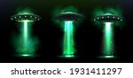 3d ufo  vector alien space... | Shutterstock .eps vector #1931411297