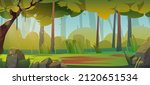 summer forest landscape with... | Shutterstock .eps vector #2120651534