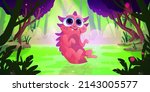 cute little monster in green... | Shutterstock .eps vector #2143005577