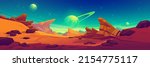 mars surface  alien planet... | Shutterstock .eps vector #2154775117