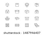 editable stroke. boxes ... | Shutterstock .eps vector #1487946407