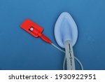 Small photo of An adult laryngeal mask airway (LMA).It is a medical device that keeps a patient's airway open during anaesthesia or unconsciousness. It is a type of supraglottic airway device