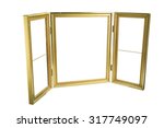 gold picture frame for wedding... | Shutterstock . vector #317749097