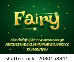 funny magic green yellow fairy... | Shutterstock .eps vector #2080158841