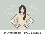 woman power  female self... | Shutterstock .eps vector #1917136811