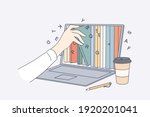 online library  education in... | Shutterstock .eps vector #1920201041