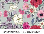 seamless  floral vector pattern ... | Shutterstock .eps vector #1810219324