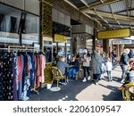 Small photo of Maldon, Victoria, Australia - September 2022: Second-hand vintage clothes stores and pavement cafes in the historic town of Maldon, a throwback to the 19th century central Victorian goldfields.