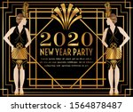 2020 New Year Gatsby Art Deco...