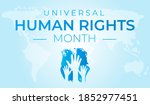 universal human rights month... | Shutterstock .eps vector #1852977451