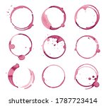 variety of wine stain set | Shutterstock .eps vector #1787723414